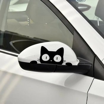 

14CM*6.2CM Surprise Cat Peeking Funny Vinyl Vehicle Graphics Decal Sticker Car/Truck Laptop Bumper Decoration Car Styling