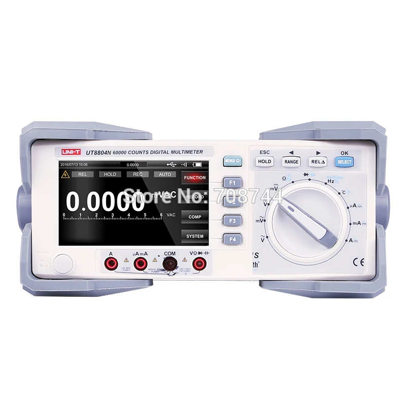UT8804N Bench Top Multimeter 1000V 20A 59999 Counts Digital Multimeter Tester Auto Range Multimetro Digital Voltmeter Ohm
UT8804N Bench Top Multimeter 1000V 20A 59999 Counts Digital Multimeter Tester Auto Range Multimetro Digital Voltmeter Ohm
