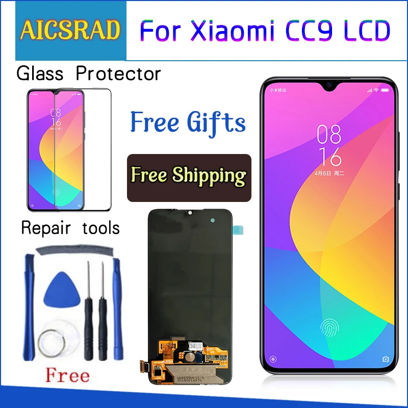 6.39'' Super AMOLED For Xiaomi CC9 LCD Mi CC9 Display Touch Screen Digitizer Assembly Replacement Parts For Xiaomi MiCC9
6.39'' Super AMOLED For Xiaomi CC9 LCD Mi CC9 Display Touch Screen Digitizer Assembly Replacement Parts For Xiaomi MiCC9
