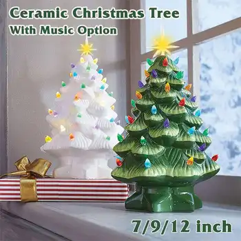 7/9/12 inch Ceramic Christmas Tree with Multicolored LED Lights and Music Tabletop Christmas Decorations Home Festival Decor
7/9/12 inch Ceramic Christmas Tree with Multicolored LED Lights and Music Tabletop Christmas Decorations Home Festival Decor