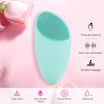 Electric Ultrasonic Facial Brush USB Rechargeable Face Washing Brush Blackhead Remover Pore Cleaner Face Massager Cleansing Tool
Electric Ultrasonic Facial Brush USB Rechargeable Face Washing Brush Blackhead Remover Pore Cleaner Face Massager Cleansing Tool
