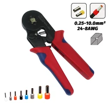 Hand Tool HSC8 10SA 0.25-10mm² 24-8AWG Adjustable Precise Crimp Pliers Tube Bootlace Terminal Crimping HSC8 10SA
Hand Tool HSC8 10SA 0.25-10mm² 24-8AWG Adjustable Precise Crimp Pliers Tube Bootlace Terminal Crimping HSC8 10SA