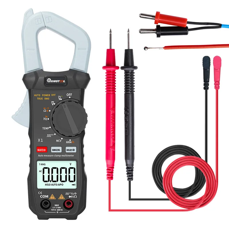 MUSTOOL X1 6000 Counts True RMS Clamp Meter Digital Multimeter Automatic Digital Meter With Square Wave Output /V/A/Diode Test
MUSTOOL X1 6000 Counts True RMS Clamp Meter Digital Multimeter Automatic Digital Meter With Square Wave Output /V/A/Diode Test