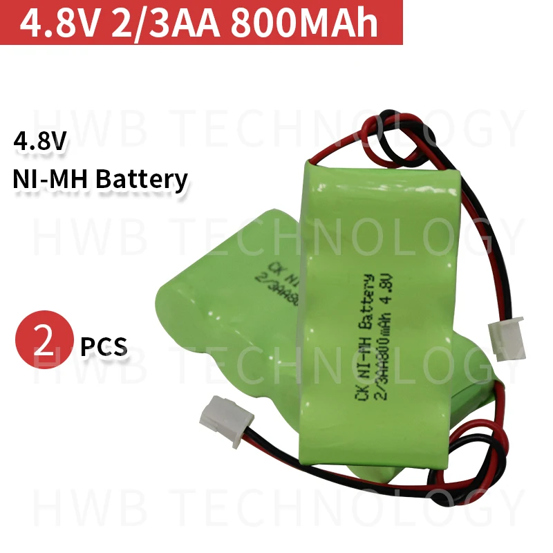 Фото 2pcs/lot ni-mh 2/3aa 4.8V rechargeable battery pack Fire emergency lighting Free shipping | Электроника