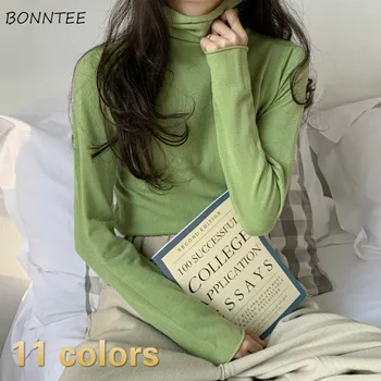 Pullovers Women Turtleneck Collar Solid Simple Knitting Basic Candy Color All-match Spring New Arrival Chic Slim Bodycon Womens
Pullovers Women Turtleneck Collar Solid Simple Knitting Basic Candy Color All-match Spring New Arrival Chic Slim Bodycon Womens
