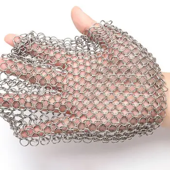 Iron Cleaner Cookware Cleaning Brush Stainless Steel Chainmail Scrubber With Hanging Ring Cast For Skillet Wok Pot Pan And More
Iron Cleaner Cookware Cleaning Brush Stainless Steel Chainmail Scrubber With Hanging Ring Cast For Skillet Wok Pot Pan And More