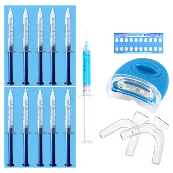 New Teeth whitening 44% Peroxide Dental Bleaching System Gel Kit Bright Teeth Whitener Dental Equipment 10pc with Led lights
New Teeth whitening 44% Peroxide Dental Bleaching System Gel Kit Bright Teeth Whitener Dental Equipment 10pc with Led lights