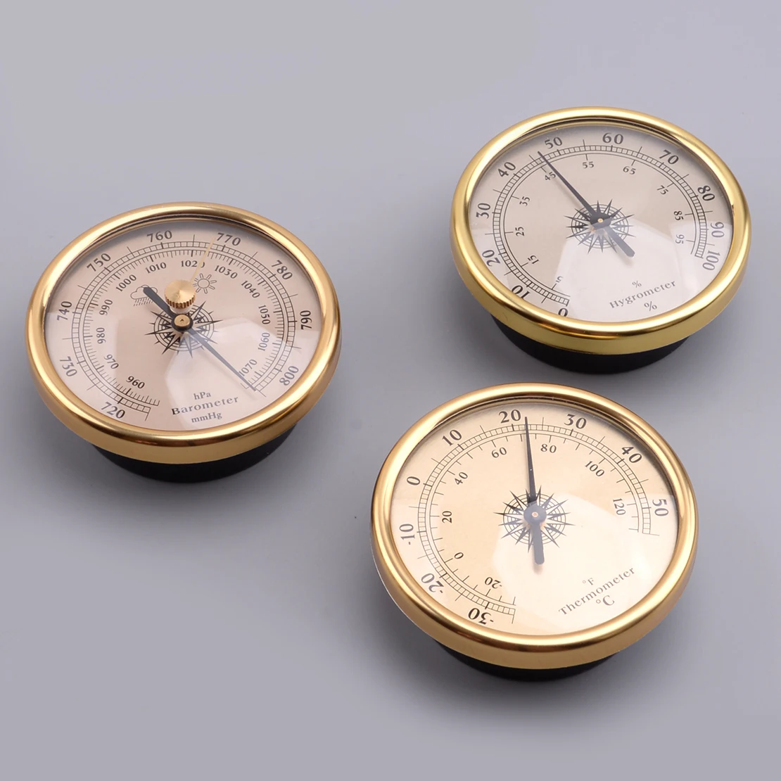 3 pcs 3in1 Barometer Hygrometer Thermometer for Weather Forecast Weather Station
3 pcs 3in1 Barometer Hygrometer Thermometer for Weather Forecast Weather Station