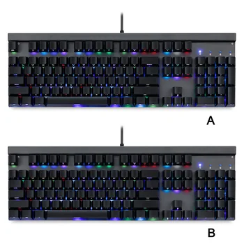 

Mechanical Gaming Keyboard RGB Backlit 104 Keys Outemu Switch Keypad for PC Laptop JR Deals
