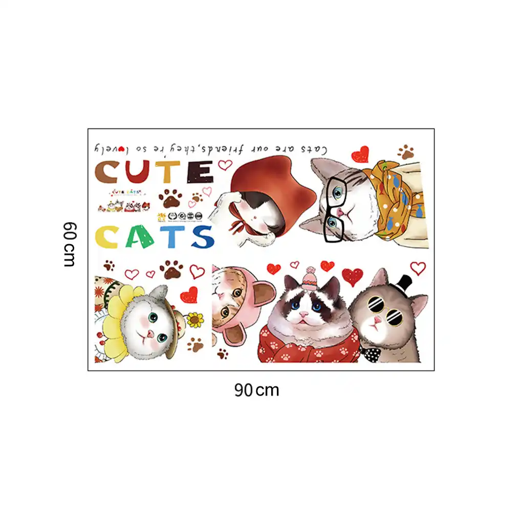 wall sticker moder cat wall stickers girls vinyl home decor cute