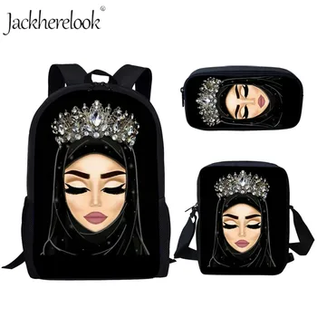 Jackherelook Casual School Bags for Girls Hijab Face Muslim Islamic Gril Eyes Print Women Backpack School Bookbags Mochila Mujer
Jackherelook Casual School Bags for Girls Hijab Face Muslim Islamic Gril Eyes Print Women Backpack School Bookbags Mochila Mujer