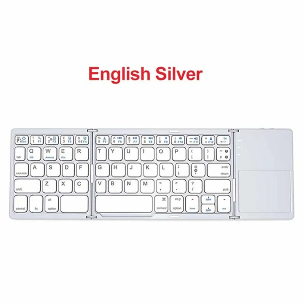 Mini Folding Keyboard Foldable Wireless Keypad with Touchpad for Windows for Android for ios Tablet ipad Phone
Mini Folding Keyboard Foldable Wireless Keypad with Touchpad for Windows for Android for ios Tablet ipad Phone