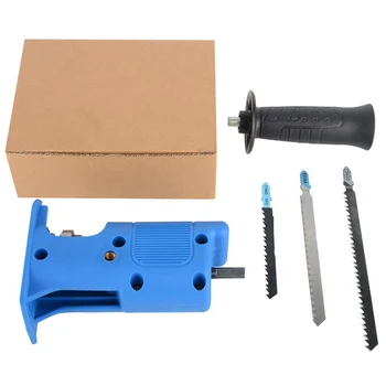 Profession Portable Reciprocating Saw Adapter High Efficiency Electric Drill Tools Attachment with 3 Saw Blades Tool Accessories 
Profession Portable Reciprocating Saw Adapter High Efficiency Electric Drill Tools Attachment with 3 Saw Blades Tool Accessories