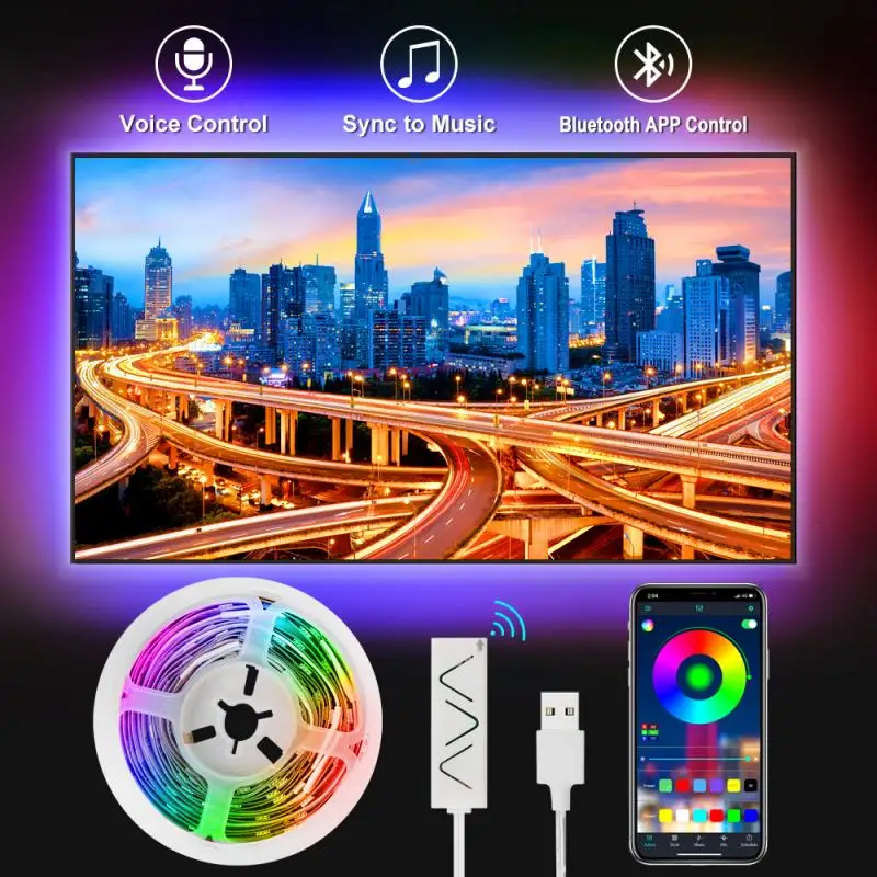 5050 LED Strip Light RGB Flexible Ribbon Led Light Strip RGB Remote Control TV Computer Cabinet Wardrobe Backlights LED Lamp
5050 LED Strip Light RGB Flexible Ribbon Led Light Strip RGB Remote Control TV Computer Cabinet Wardrobe Backlights LED Lamp