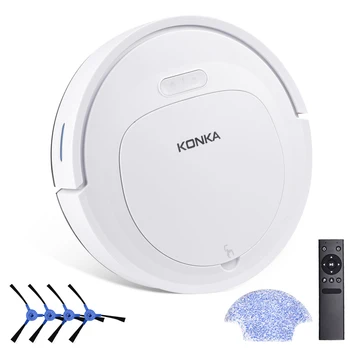 KONKA Multifunctional Robot Vacuum Cleaner 3-In-1 Auto Rechargeable Smart Sweeping Robot Dry Wet Sweeping Vacuum Cleaner 1800PA
KONKA Multifunctional Robot Vacuum Cleaner 3-In-1 Auto Rechargeable Smart Sweeping Robot Dry Wet Sweeping Vacuum Cleaner 1800PA