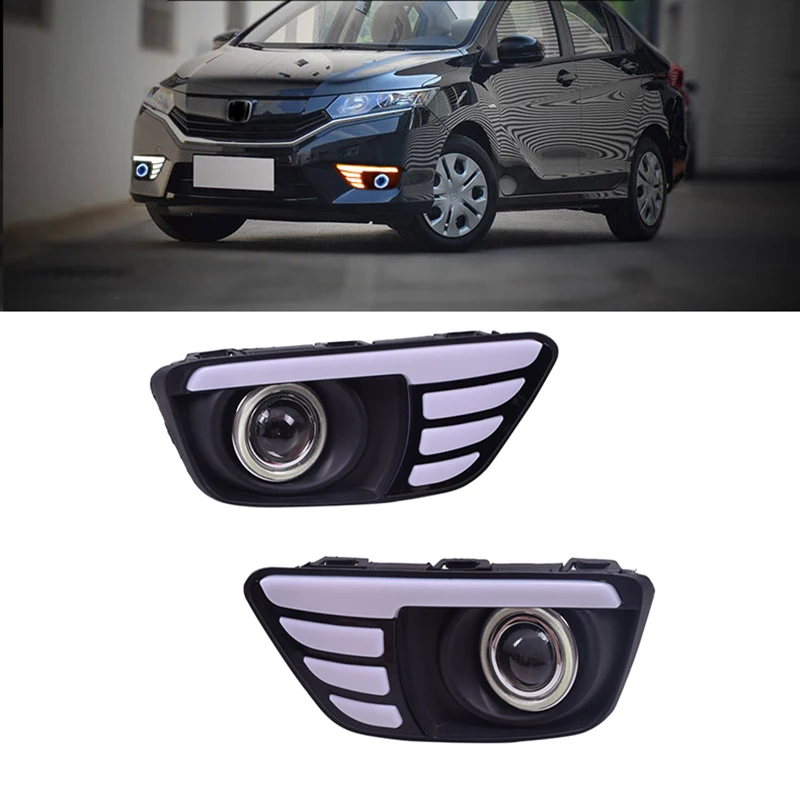 ECAHAYAKU 1 Pair LED DRL Daytime Running Light for Honda Greiz 2016 2017 2018 with Yellow Turn Signal Light +Blue Angle Light
ECAHAYAKU 1 Pair LED DRL Daytime Running Light for Honda Greiz 2016 2017 2018 with Yellow Turn Signal Light +Blue Angle Light