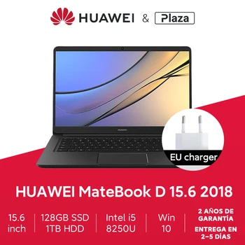 

Global Version Huawei MateBook D 2018 15.6‘’ 2018 Intel i5-8250U MX150 8GB 128GB SSD 1TB HHD Windows 10 Home 64 Bit