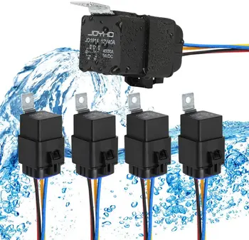 5pcs 40/30A SPDT Style Automotive Relays with Heavy Duty,12V 5-Pin Waterproof Relay Harness Set,16AWG 14AWG Tinned Copper Wires
5pcs 40/30A SPDT Style Automotive Relays with Heavy Duty,12V 5-Pin Waterproof Relay Harness Set,16AWG 14AWG Tinned Copper Wires
