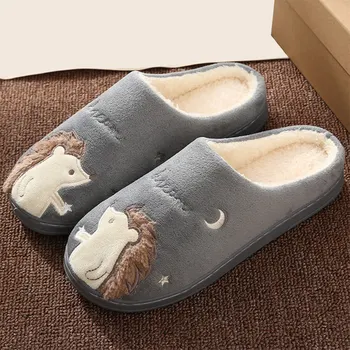 Women's Winter Suede Couple Home Slipper Woman Short Plush Warm Flat Shoes Women Cartoon Casual Comfort Lady Indoor Bedroom New 
Women's Winter Suede Couple Home Slipper Woman Short Plush Warm Flat Shoes Women Cartoon Casual Comfort Lady Indoor Bedroom New