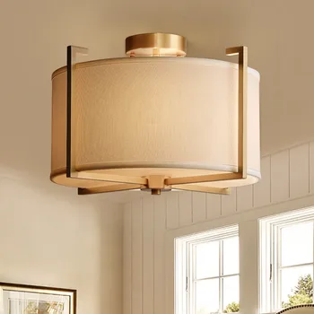 Europe ceiling lamp LED 28W E27 bedroom living room white gold metal cloth lampshade modern shop decorated lighting fixture 
Europe ceiling lamp LED 28W E27 bedroom living room white gold metal cloth lampshade modern shop decorated lighting fixture