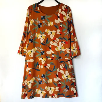 Women Dress Printed Dress 2020 Early Spring Vintage Simple Casual Round Neck Mini Dress
Women Dress Printed Dress 2020 Early Spring Vintage Simple Casual Round Neck Mini Dress