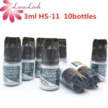 10 bottles 3ml Elite HS-11 Eyelash Extensions Glue Fast Dry Long Time Strong Glue dry time 1-2S 7-8 weeks Fake lashes glue tools
10 bottles 3ml Elite HS-11 Eyelash Extensions Glue Fast Dry Long Time Strong Glue dry time 1-2S 7-8 weeks Fake lashes glue tools