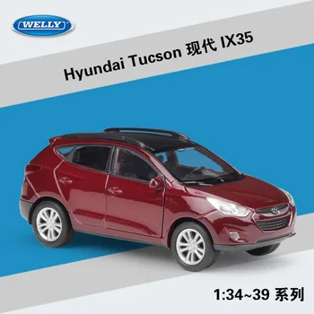 1:36 WELLY Hyundai Tucson IX35 Metal Diecast Model Vehicles Alloy Model Car For Collectibles Child's gift With Retail box