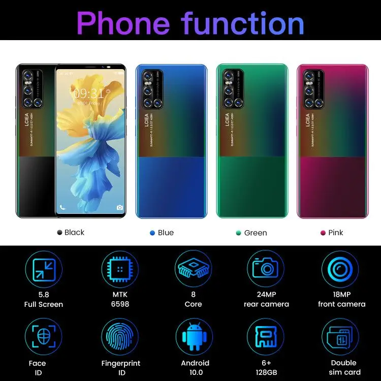 Global Version V19MINI 5.8 Inch 6+128GB Andriod 10 Cheap Smart Phone 2021 Fingerprint Unlock 18+24MP 8 Core Cell Phone MTK6598 Global Version V19MINI 5.8 Inch 6+128GB Andriod 10 Cheap Smart Phone 2021 Fingerprint Unlock 18+24MP 8 Core Cell Phone MTK6598