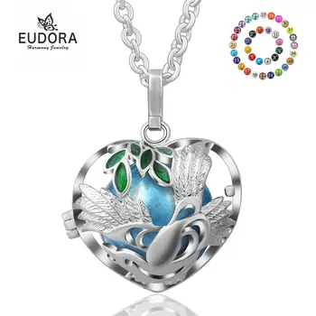 Eudora 20 mm Mexcain Bola bola Harmony Ball Bird Locket Cage Pendant Necklace with sound Pregnancy Ball Fine DIY Jewelry K145N20
Eudora 20 mm Mexcain Bola bola Harmony Ball Bird Locket Cage Pendant Necklace with sound Pregnancy Ball Fine DIY Jewelry K145N20