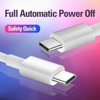60W PD 3A type-c to type-c Cable Fast Charger Data Cable for Huawei P30 Pro P40 Lite USB C Authention Cable for Samsung S9 Plus
60W PD 3A type-c to type-c Cable Fast Charger Data Cable for Huawei P30 Pro P40 Lite USB C Authention Cable for Samsung S9 Plus