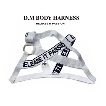 D.M Men's Shoulder Strap Bright Gold Silver Letter Personality Tide Chest Strap Performance Strap Muscle Man Decorating Party Sh
D.M Men's Shoulder Strap Bright Gold Silver Letter Personality Tide Chest Strap Performance Strap Muscle Man Decorating Party Sh