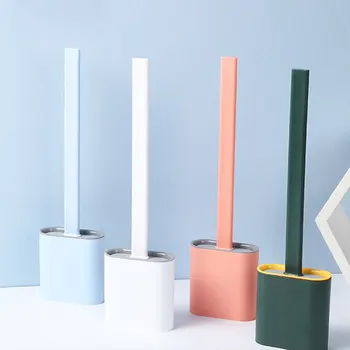 Toilet Brush Rubber Head Long Handle Wall Hanging Silicone Flex Floor Cleaning Brush For Home Toilet Brush Bathroom Tool 
Toilet Brush Rubber Head Long Handle Wall Hanging Silicone Flex Floor Cleaning Brush For Home Toilet Brush Bathroom Tool
