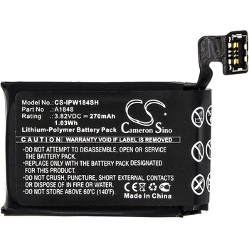 Cameron Sino 270mAh Battery For Apple A1889 GSRF-MQJQ2LL/A MQJN2LL/A,MR352LL/A MRQE2LL/A Watch Series 3 38mm
Cameron Sino 270mAh Battery For Apple A1889 GSRF-MQJQ2LL/A MQJN2LL/A,MR352LL/A MRQE2LL/A Watch Series 3 38mm