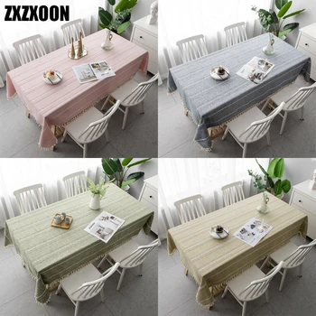 High Quality Solid Plaid Decorative Linen Tablecloth with Tassel Thick Rectangular Wedding Dining Table Cover Tea Table Cloth
High Quality Solid Plaid Decorative Linen Tablecloth with Tassel Thick Rectangular Wedding Dining Table Cover Tea Table Cloth