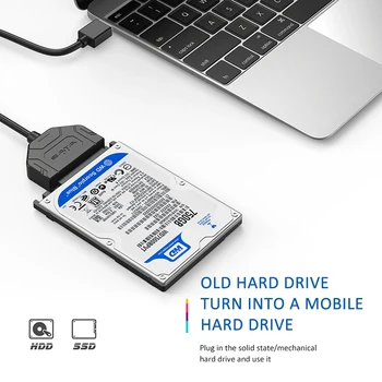 USB 3.0 To SATA 3.5 2.5 Cable Sata To USB Adapter Convert Cables Support 2.5 Or 3.5 Inch External SSD HDD Adapter Hard Drive 1PC
USB 3.0 To SATA 3.5 2.5 Cable Sata To USB Adapter Convert Cables Support 2.5 Or 3.5 Inch External SSD HDD Adapter Hard Drive 1PC