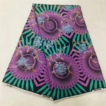 High class sequins design African veritable Holland cotton wax fabric for lady dress WFS(6yards/lot)
High class sequins design African veritable Holland cotton wax fabric for lady dress WFS(6yards/lot)