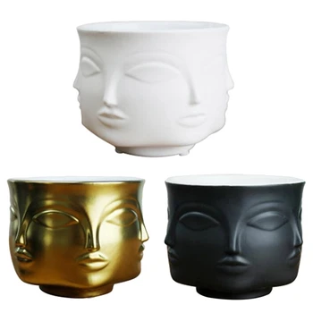 Artist'S Residence Face Flower Pot Decoration Potted Planting Garden Decoration White Pottery Vase White Ceramic
Artist'S Residence Face Flower Pot Decoration Potted Planting Garden Decoration White Pottery Vase White Ceramic