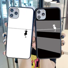 Simple black and white cat glass phone case For iphone 13 pro max 12 11 X XS XR 7 8 PLUS mini
Simple black and white cat glass phone case For iphone 13 pro max 12 11 X XS XR 7 8 PLUS mini