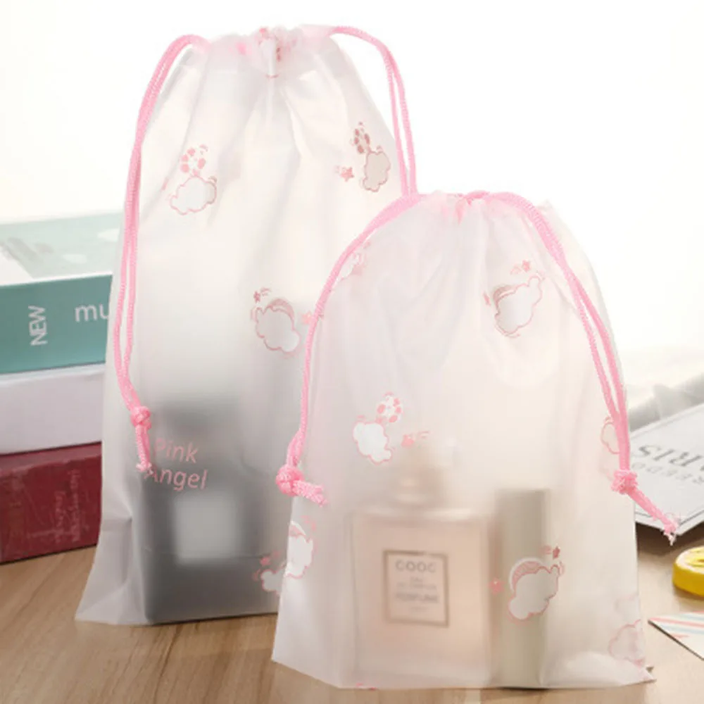 Cute Pink Cloud Transparent Make Up Bag Travel Drawstring Cosmetic Case Organizer Storage Wash Box Toiletry Beauty Makeup Pouch
Cute Pink Cloud Transparent Make Up Bag Travel Drawstring Cosmetic Case Organizer Storage Wash Box Toiletry Beauty Makeup Pouch
