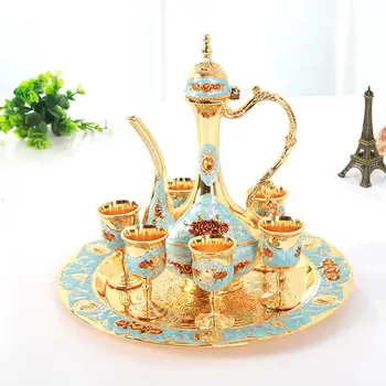 Metal Wine Set European-Style Small Number Rose Pattern Creative Liquor Set Wine Set European-Style Flagon Set
Metal Wine Set European-Style Small Number Rose Pattern Creative Liquor Set Wine Set European-Style Flagon Set