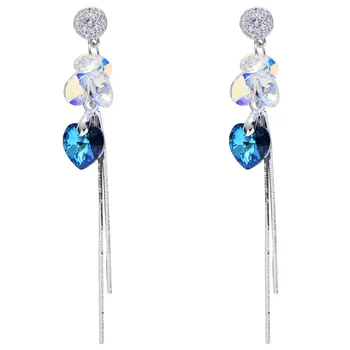 Warme Farben Crystal From swarovski Women 's Drop earrings 925 Sterling silver Zircon Long Tassel Earring Fine Jewelry for Lady
Warme Farben Crystal From swarovski Women 's Drop earrings 925 Sterling silver Zircon Long Tassel Earring Fine Jewelry for Lady