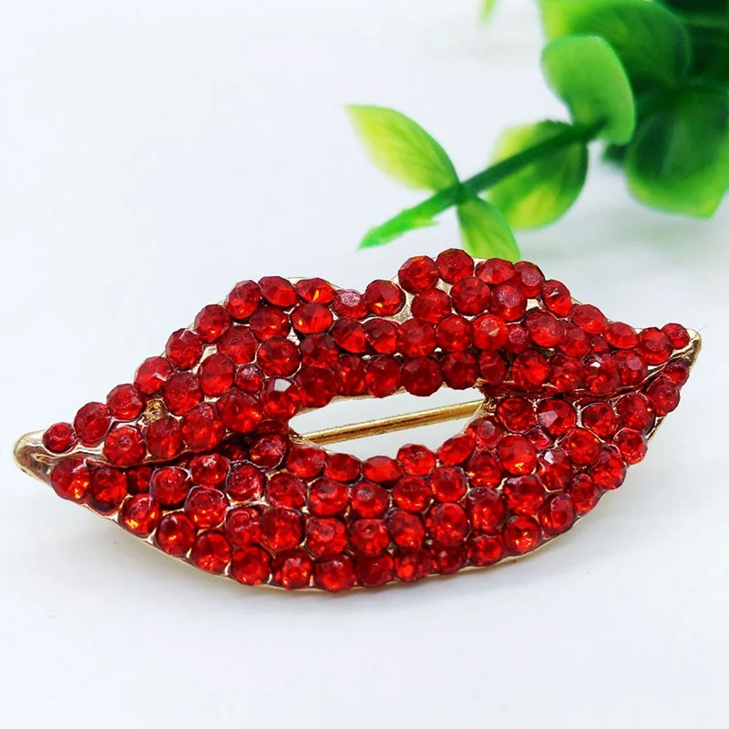 Crystal Lips Brooch Classic Red Rhinestone Shawl Buckle Pin Women Girls Bouquet Cake Brooches Delicate Fashion Jewelry Gift
Crystal Lips Brooch Classic Red Rhinestone Shawl Buckle Pin Women Girls Bouquet Cake Brooches Delicate Fashion Jewelry Gift