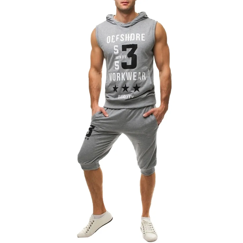New Summer Men Set 2PC Sporting Suit Short Sleeve Tank top+Shorts Two Piece Set high quality Gym sportwear Tracksuit Men Apr8
New Summer Men Set 2PC Sporting Suit Short Sleeve Tank top+Shorts Two Piece Set high quality Gym sportwear Tracksuit Men Apr8