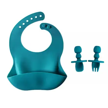 3Pc/Set Silicone Spoon Short Handle Baby Feedingset Silicone Baby Bibs Waterproof Teether Bib Silicone Teething Toys For Kids
3Pc/Set Silicone Spoon Short Handle Baby Feedingset Silicone Baby Bibs Waterproof Teether Bib Silicone Teething Toys For Kids