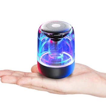 

Wireless bluetooth speaker with mic Handsfree HIfi stereo surround Rhythm colorful lighting subwoofer portable mini speakers C7