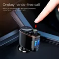 Baseus FM Transmitter Modulator Bluetooth 5.0 Wireless Car Audio MP3 Player Cigarette Lighter Socket Splitter Car Phone Charger