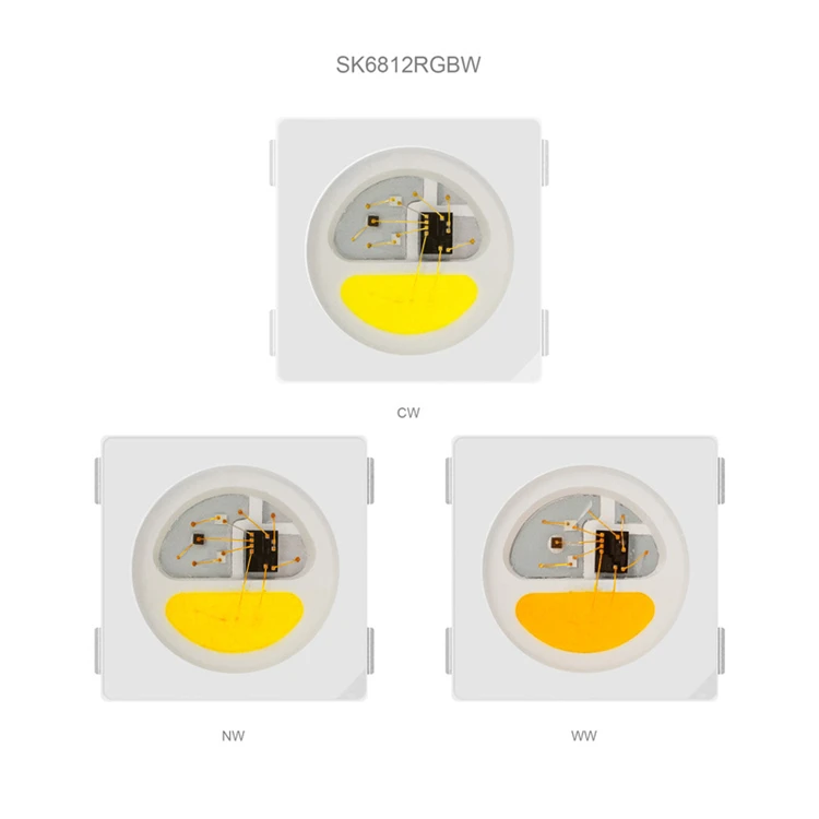 1000 шт. SK6812 (аналогичный WS2812B) светодиодный чип RGBW RGB (натуральный/теплый/белый) 5050 SMD индивидуально адресуемые цифровые пиксели постоянного тока 5 В
1000 шт. SK6812 (аналогичный WS2812B) светодиодный чип RGBW RGB (натуральный/теплый/белый) 5050 SMD индивидуально адресуемые цифровые пиксели постоянного тока 5 В