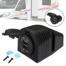 12-24V Universal Surface Mount Double Twin Usb Socket Interior Accessories For Caravan Camper Van Boat Motorhome
12-24V Universal Surface Mount Double Twin Usb Socket Interior Accessories For Caravan Camper Van Boat Motorhome