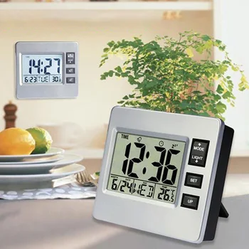Night Light LCD Digital Alarm Clock with Indoor Temperature Week Timer Function for Bedroom Kitchen Bedside
Night Light LCD Digital Alarm Clock with Indoor Temperature Week Timer Function for Bedroom Kitchen Bedside