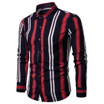 Men's Spring Casual Slim Fit Shirts Striped Long Sleeve Button Shirt Top Blouse Arrival Sleeve Casual Slim Fit Male Shirts 8.1
Men's Spring Casual Slim Fit Shirts Striped Long Sleeve Button Shirt Top Blouse Arrival Sleeve Casual Slim Fit Male Shirts 8.1